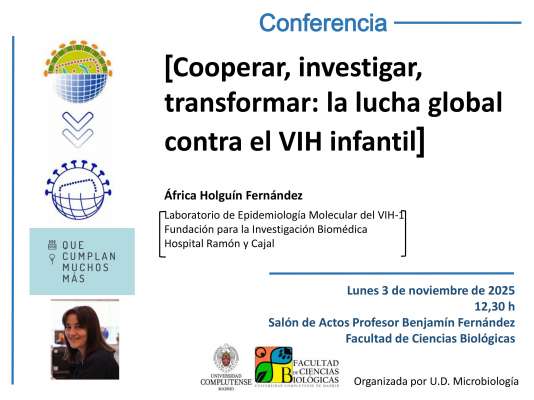 África Holguín. Conferencia lucha global contra el VIH infantil